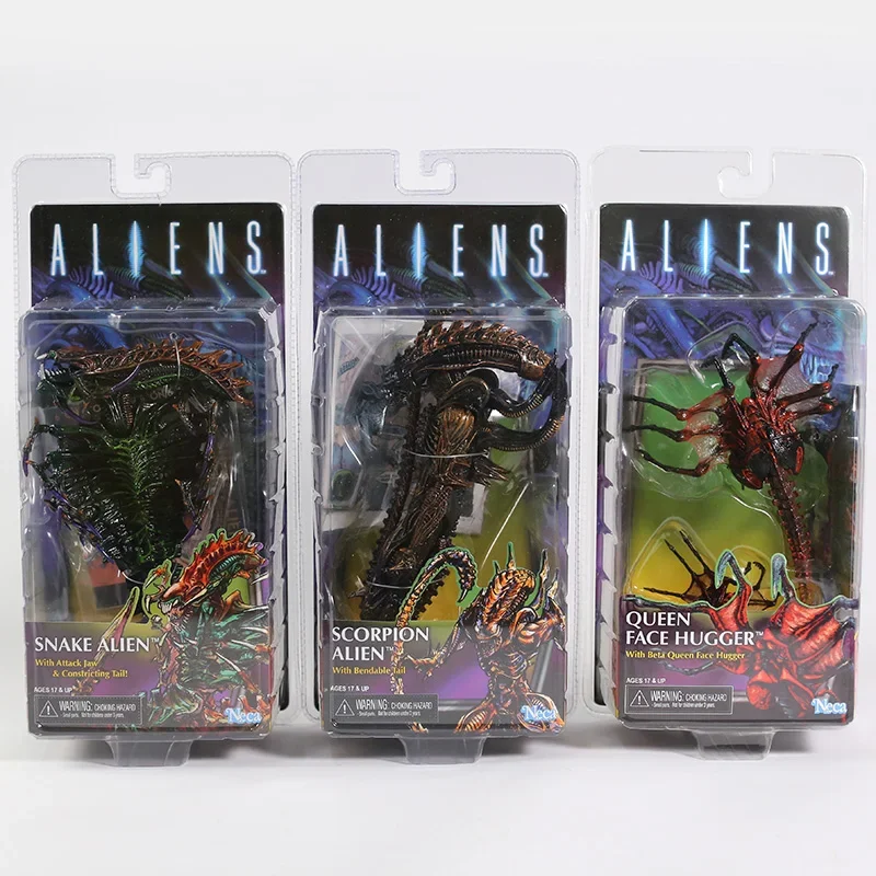 NECA Aliens Snake Scorpion Alien Queen Face Hugge 7