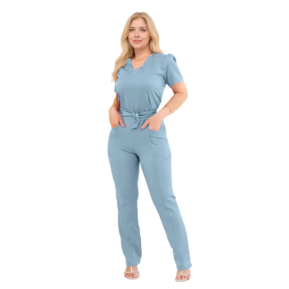 الزي الجراحي امرأة التمريض المقالات الزي السريري النساء الدعك الطبية مجموعات الممرضات التجميل ملابس العمل الملحقات
