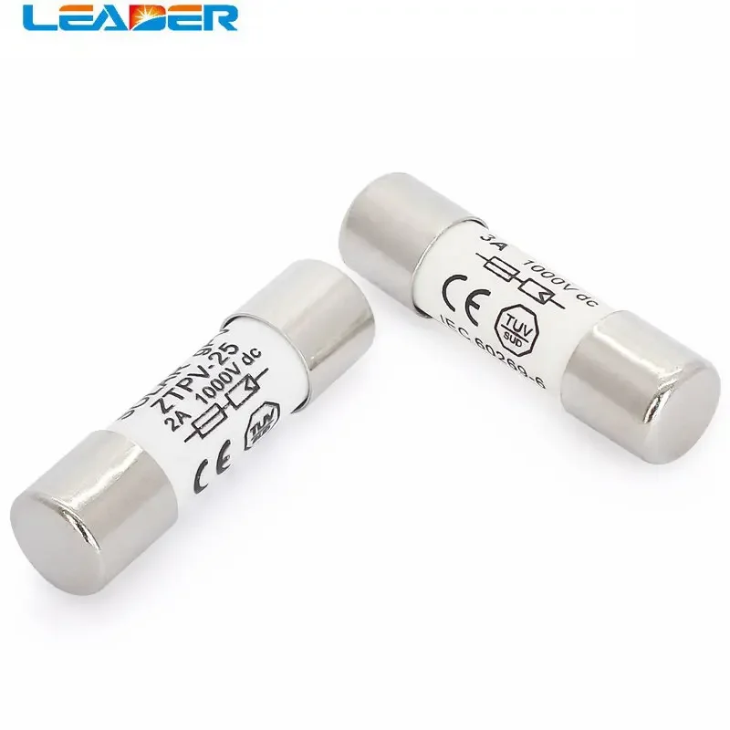 LEADER SOLAR  1000V 10*38MM  Fast Blow Ceramic Fuse1A -32A DC PV Solar Fuse Metal Alloys for Solar Power System Protection