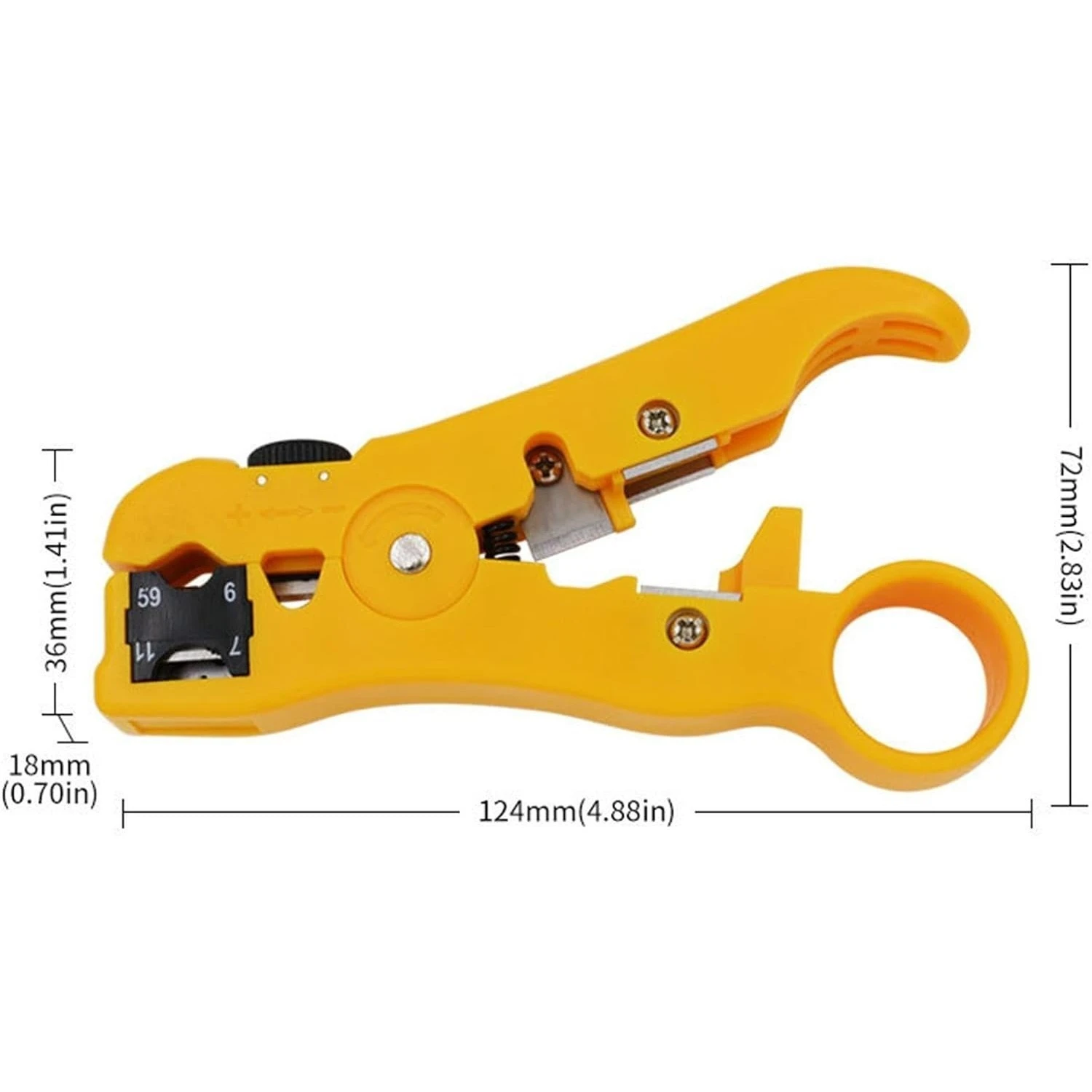 Accurate and Precise Multifunctional Wire Strippers - Fast Coaxial Cable Wire Cutter for Accurate Stripping - 1pc Multifunctiona