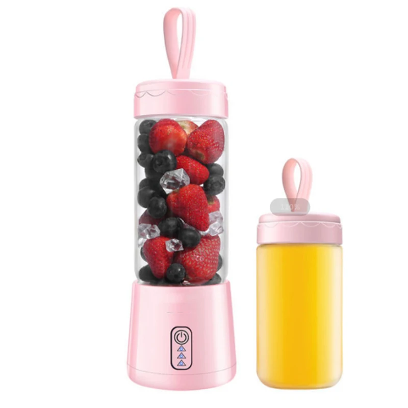 Electric Personal USB Mini Blender Home Usb 6 Blades Juicer Cup Machine Rechargeable Fruit Juice Portable Blenders