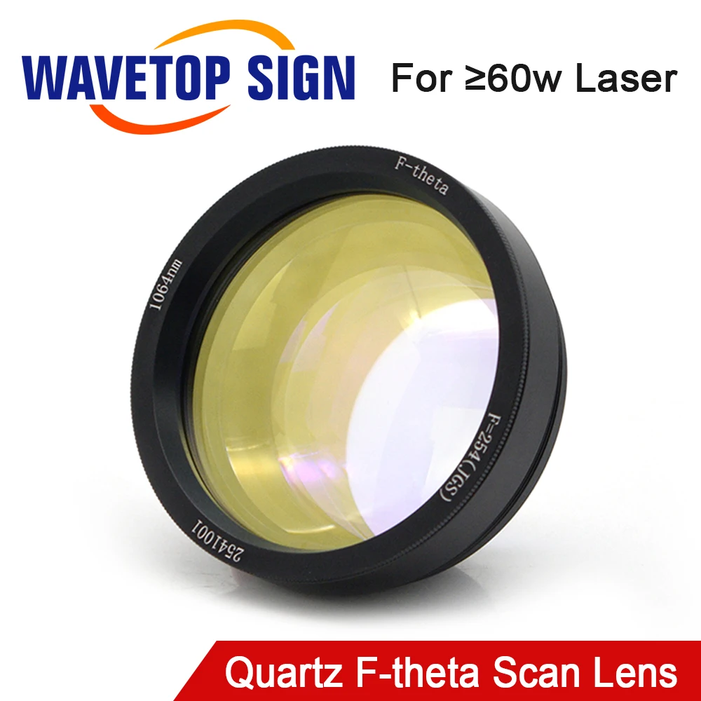 WaveTopSign Fiber Laser F-theta Scan Lens F160 110*110mm F254 175*175mm Quartz Materia for Min.60W Laser