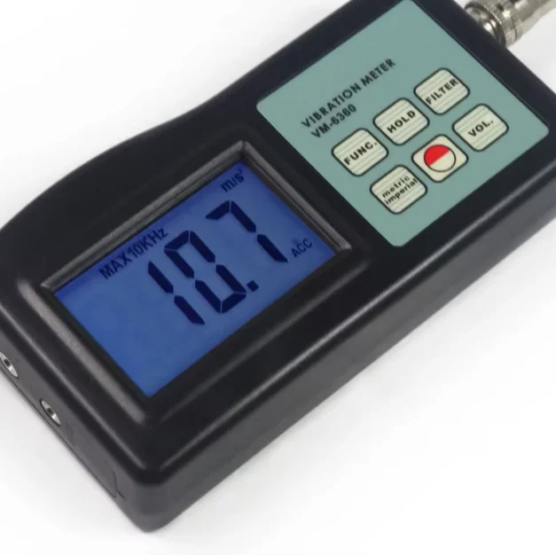 High Accuracy Portable Digital Display Vibration Meter for Site Vibration Measurement of All Rotating Machinery