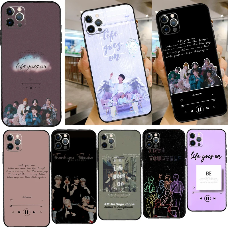 

Life Goes On Phone Case For iPhone 14 11 12 13 Pro X XR XS Max 6 6S 7 8 Plus SE 2020 Back Cover