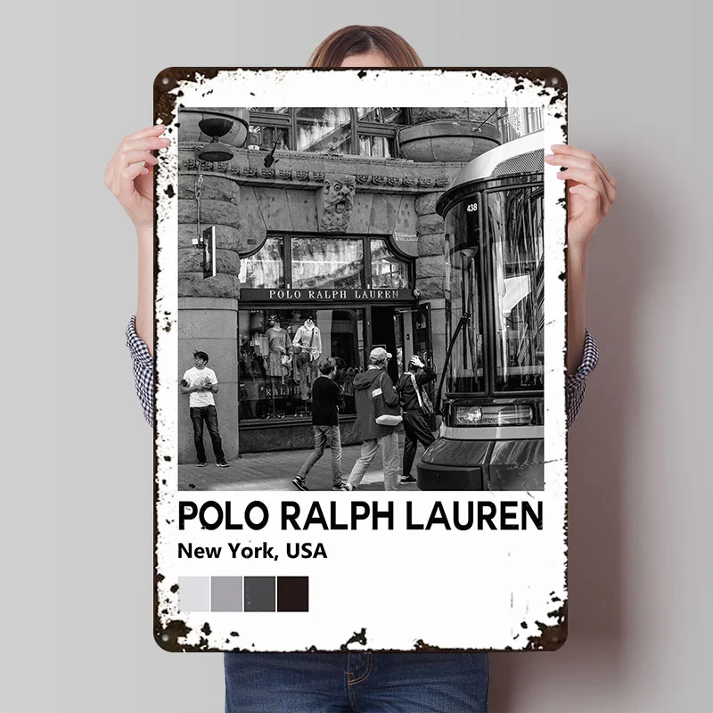 موضة المعادن المشارك علامات معدنية جدار الفن مخصص تين تسجيل للمنزل الديكور ريترو رجل كهف غرفة المعيشة الديكور الألعاب ديكور #1