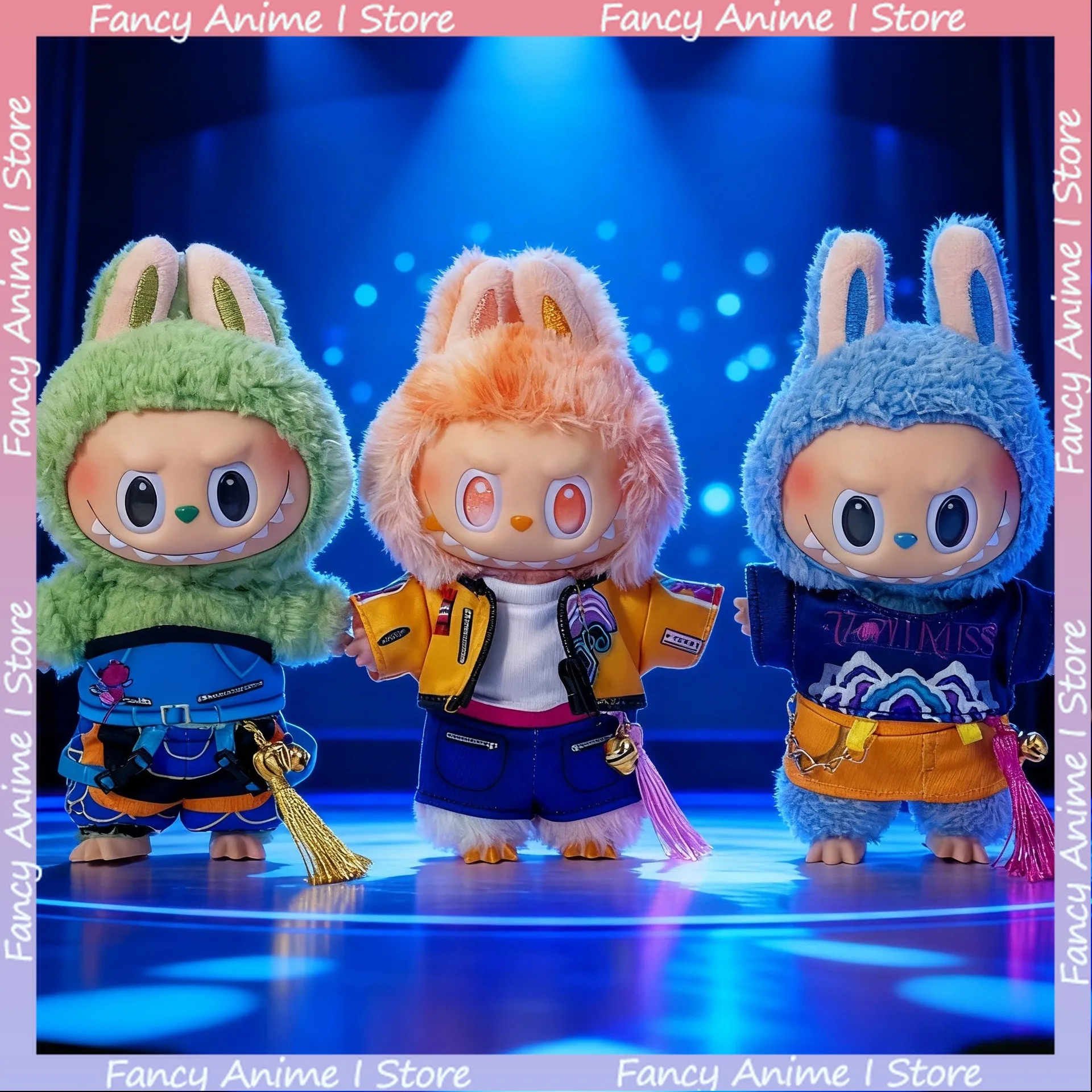 K-Pop شيطان الصيادين ملابس دمى ل 17 سنتيمتر Labubu الكرتون رومي زوي ميرا المعبود زي مجموعة صغيرة أفخم دمية الملابس والاكسسوارات