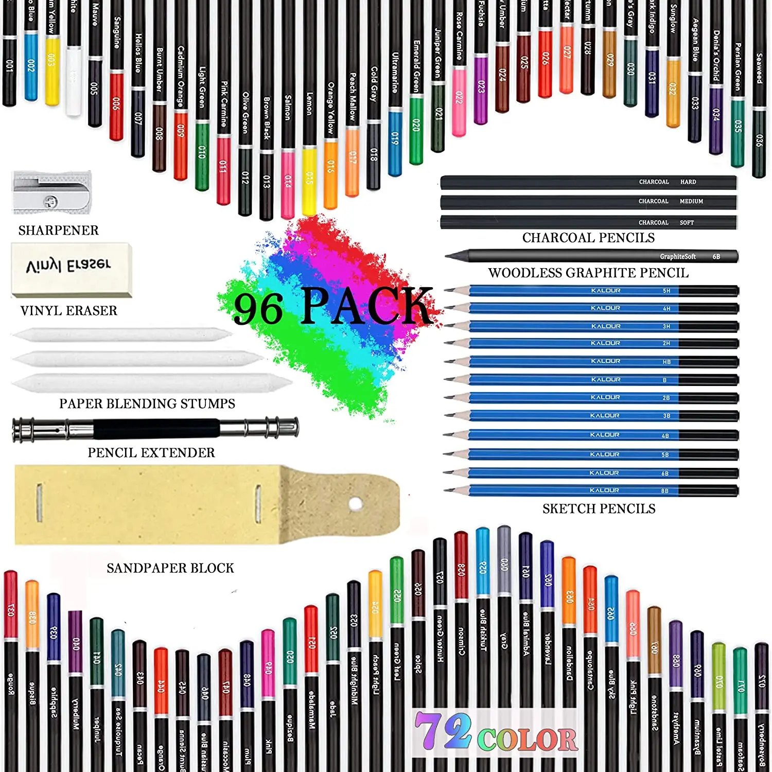Kit lápices colores y bocetos para niños – Estuche viaje - imagen 2