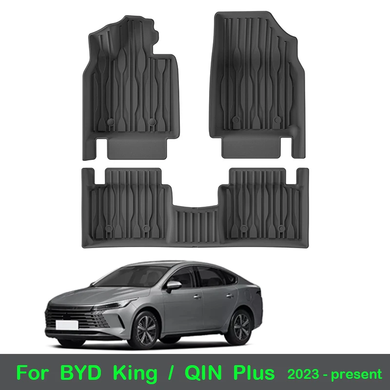 

Автомобильные коврики для BYD King 2023-present QIN Plus Dmi Destroyer 05, коврик в багажник, водонепроницаемый нескользящий коврик для ног, грузовые вкладыши, ковер