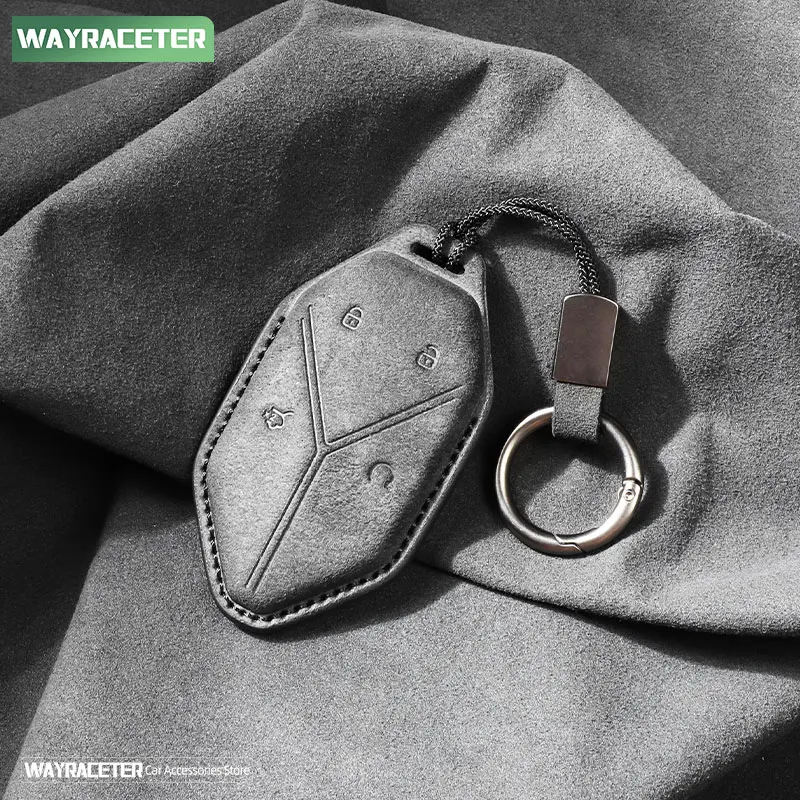 Alcantara Key Case for BYD Leopard 5 & Fang Cheng Bao 8