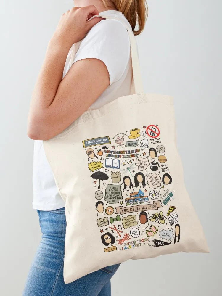 

Gilmores Film Girls - Stars Hollow Tote Bag bag luxury women large size bags Shopper bag shoping