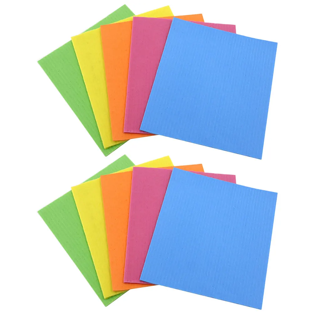 3/6/9 قطعة لب الخشب القطن تنظيف الملابس مناشف الأطباق للمطبخ قابلة لإعادة الاستخدام طبقة مزدوجة لينة دائم امتصاص الماء المطبخ #3