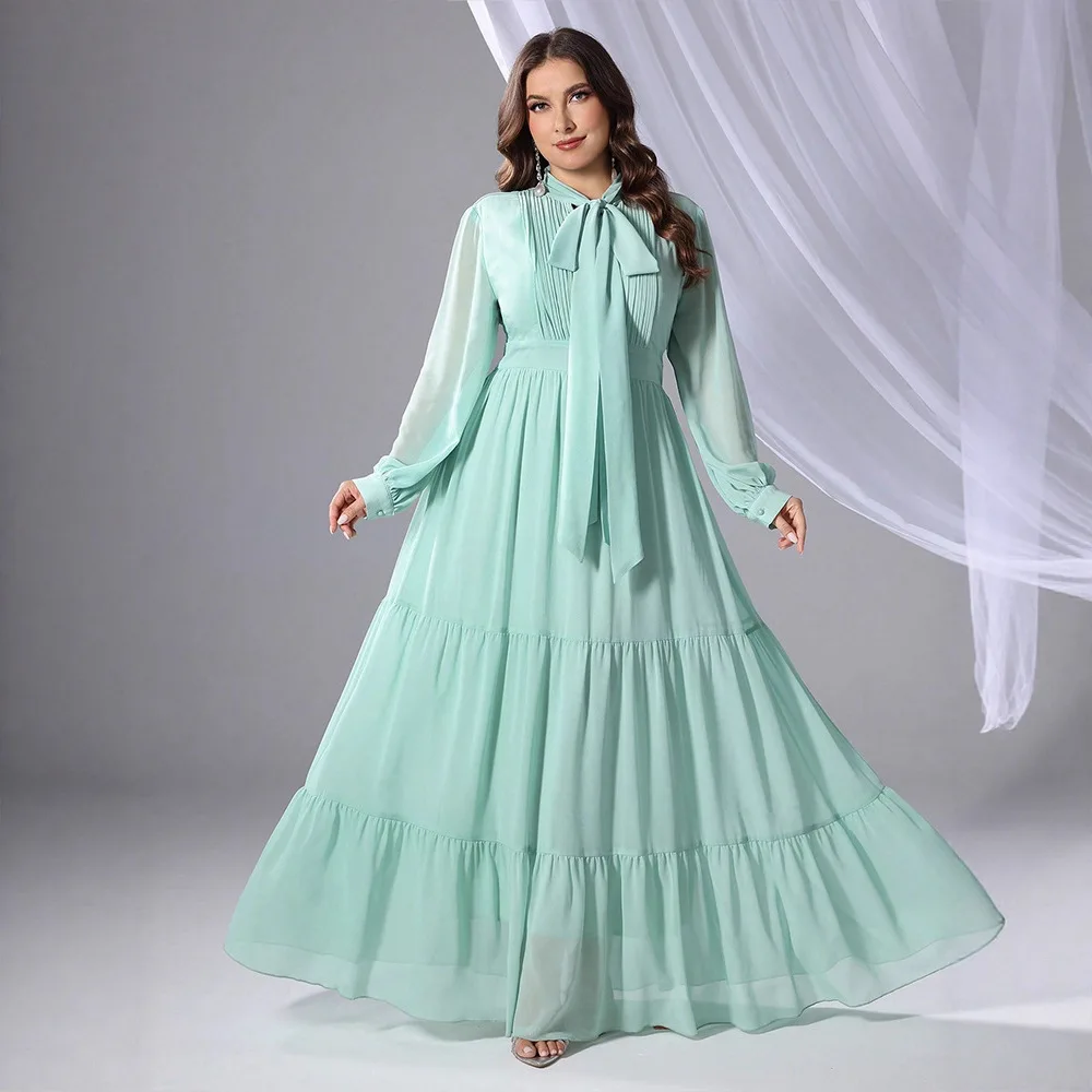 

Дубай Мусульманское женское зеленое платье макси Дубай Абая Турция Арабский халат Ид Джеллаба Плюс Размер Исламская одежда Кафтан Марокаин Femme