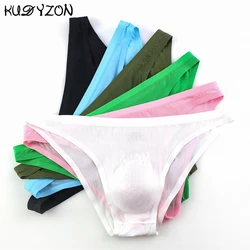 Mens Elastic Seamless Briefs Underwear Homens Ultra-Fino Respirável Briefs Cuecas Calzoncillos Homem Ice Silk Seamless Cuecas