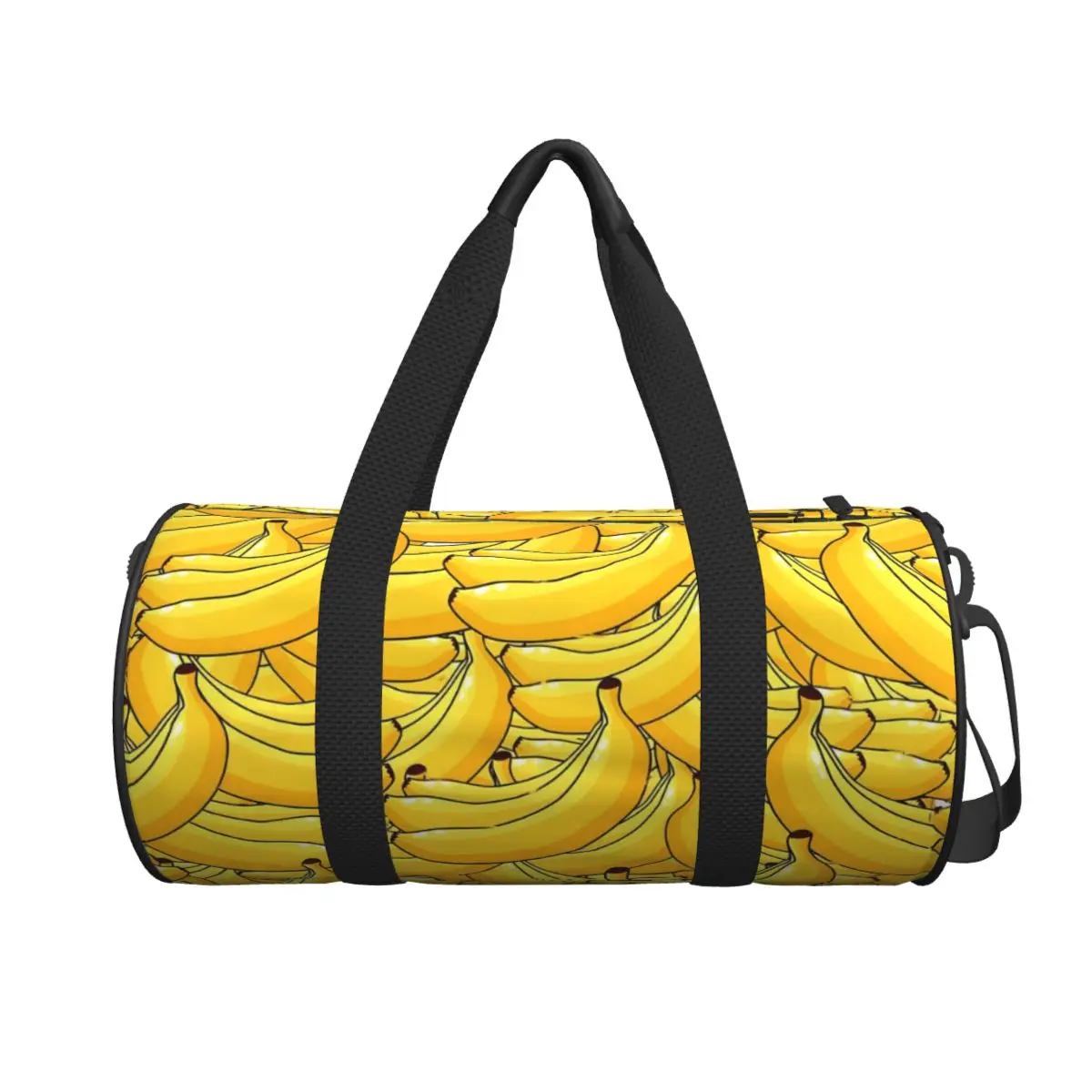 Banana Fresh Gym Bag Yellow Fruit Weekend Sports Bags Travel Training Design Handbag Vintage Fitness Bag For Couple