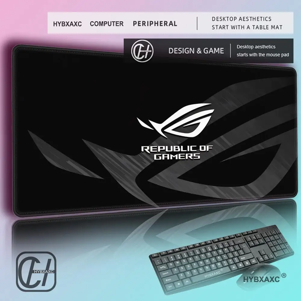 

HYBXAXC Stable Anti-slip Rubber Base, Waterproof Gaming Desk Protector, Big Size Keyboard Mat, E-sports Game PC Laptop Universal