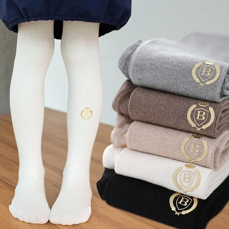 Korean Style Cotton Pantyhose for Kids Girl Height 80-145cm Girl\'s Pantyhose 3-10y Panty Hose for Baby Girls Winter Stockings