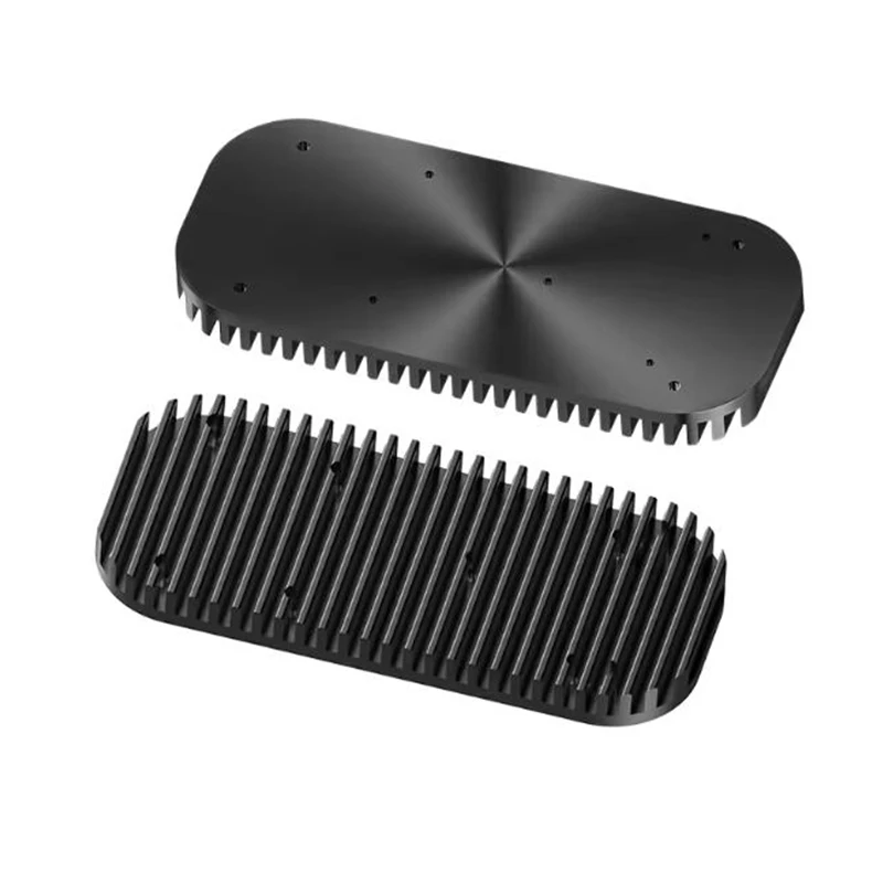 Custom Heat Sink with CNC Machining Black Anodized Aluminum Heat Sink for Thermal Management