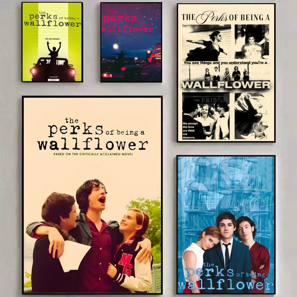 Film-Poster „The Perks Of Being A Wallflower“, Wandkunstdruck, geeignet für Wohnzimmer, Schlafzimmer, Bar, Salon, Heimdekoration, Geschenk