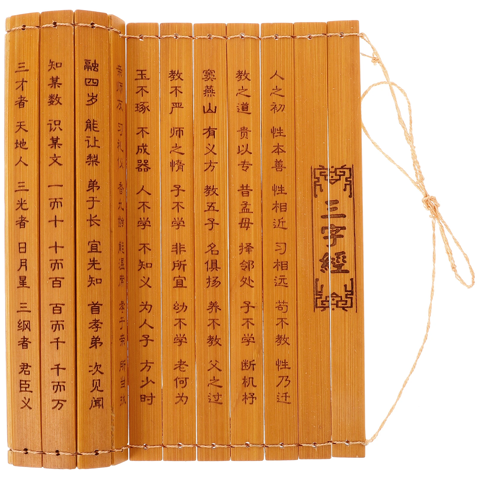 

Bamboo Slips Book Props Vintage Decor Decorative Books Home Primer Decorations Student