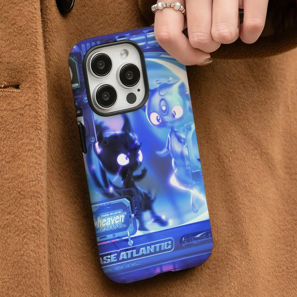 

Chase Atlantic Lost in Heaven Phone Case For iPhone 16 15 14 13 12 11 Pro Max Plus HD Double-Layer Liquid Back Film Hard Shell