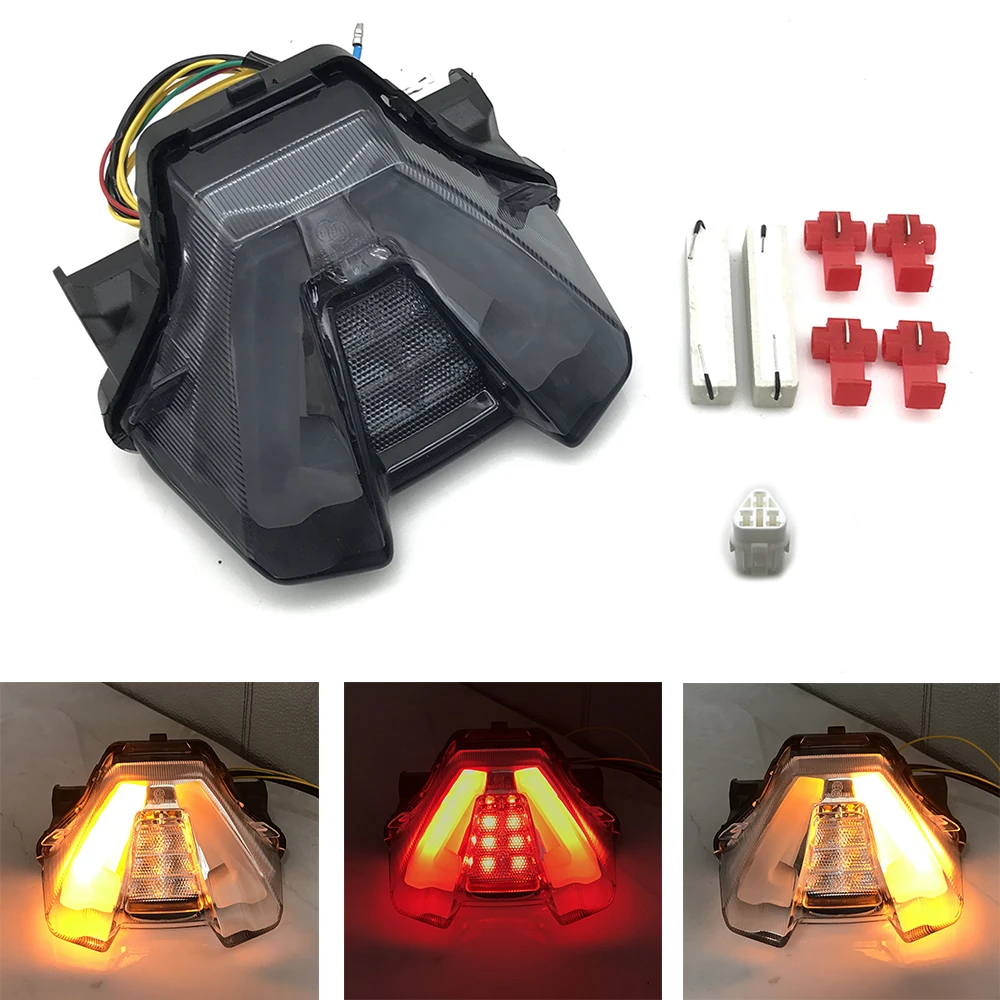 

Светодиодный задний фонарь для мотоцикла, стоп-сигнал, задний предупредительный фонарь, сигнал поворота для YAMAHA MT-07 MT07 FZ07 2021-2022