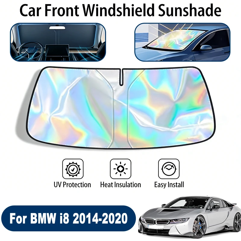 

Солнцезащитный экран для лобового стекла BMW i8 2014-2020, складной, отражающий УФ-излучение, защитный чехол для переднего окна, аксессуары