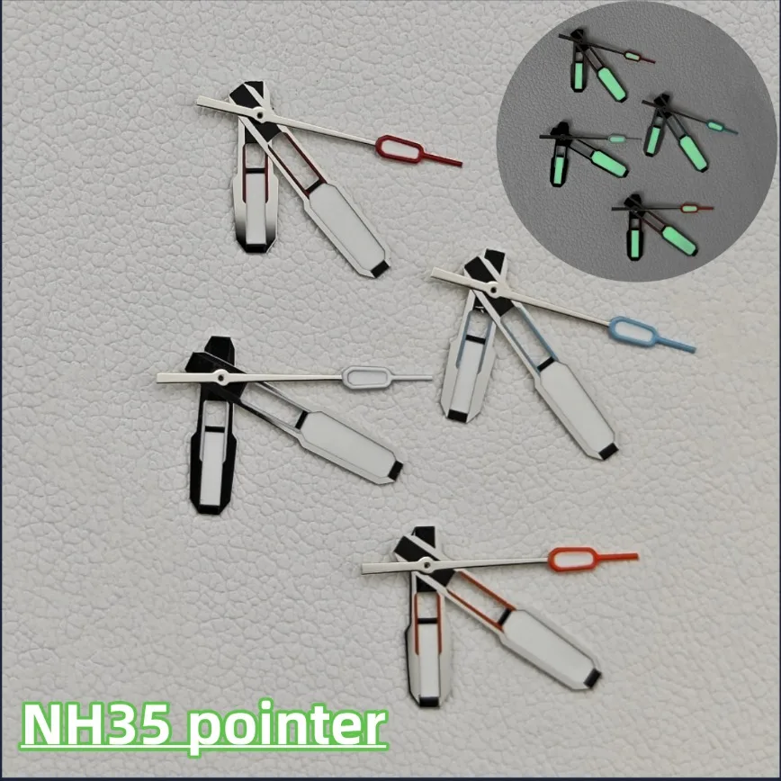 

NH35 Hands 13mm White Blue Orange Green Luminous Watch Hands for NH35/NH36 Movement Watch Accessories