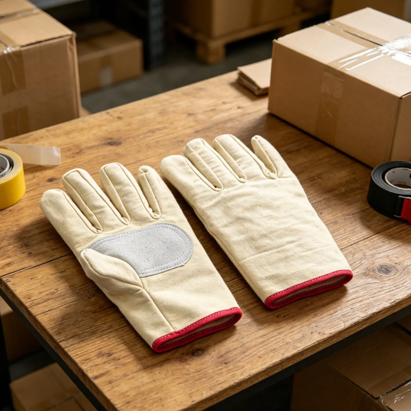 Forearm Soldering Gloves Heavy Duty Canvas Work Glove Soldering Gloves Thickened Heat Resistant Glove Long Cuff for Metalwork