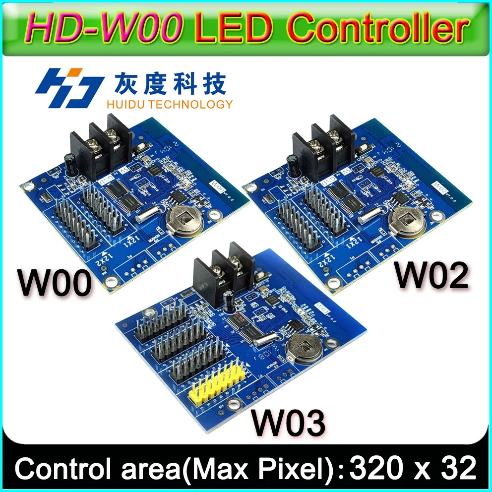 

HD-W0/W2/W02/W03/W04 LED display WiFi controller, Single&double color P10 LED signs module Control card, WIFI Wireless control