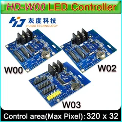 Controlador WiFi con pantalla LED, módulo de señales LED P10 de un solo color y doble, tarjeta de Control, control inalámbrico, HD-W0/W2/W02/W03/W04