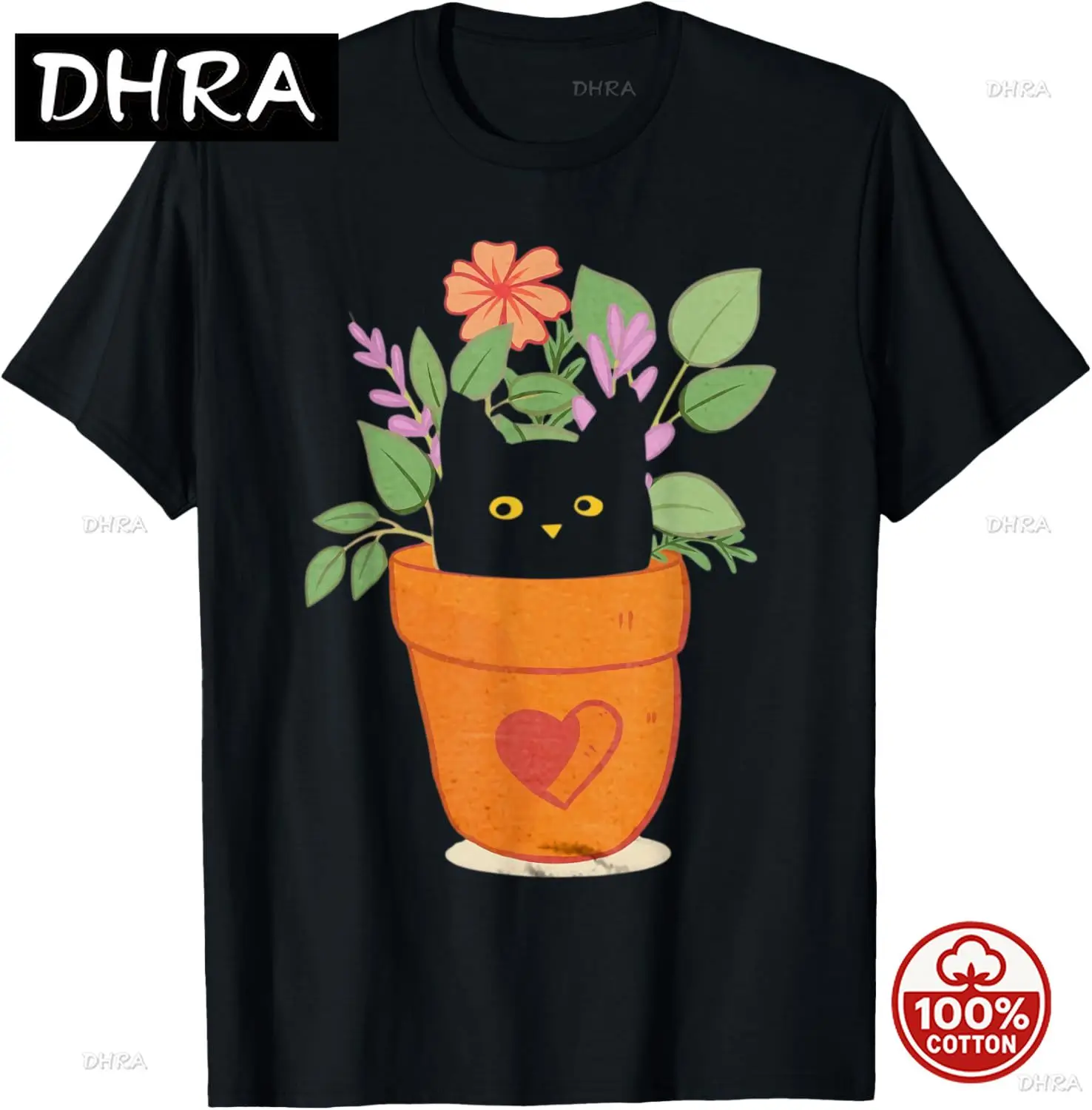 Летняя модная повседневная горячая распродажа, футболка из 100% хлопка с забавным котом, летняя уличная одежда унисекс, топы, мужская футболка с мультяшным принтом