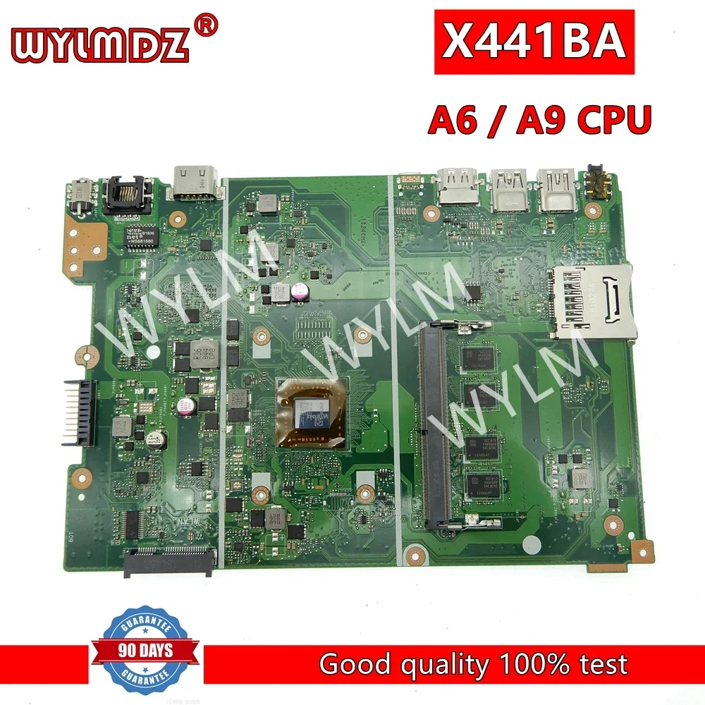 X441BA A6 / A9 CPU 4G/8G RAM Mainboard For Asus X441BA A441B K441B F441B Laptop Motherboard