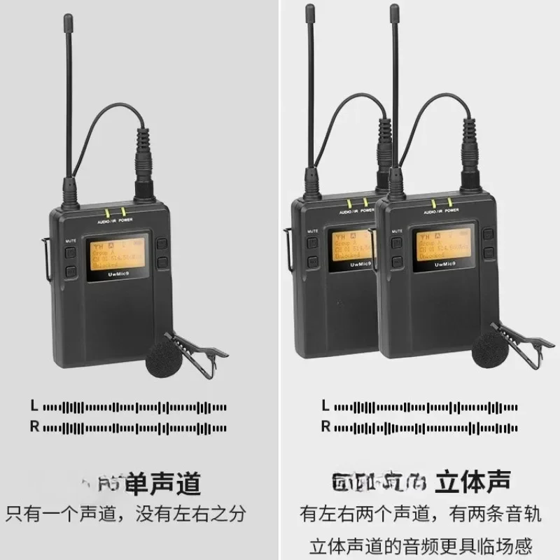 OBMProfessional wireless microphone collar clip little bee mobile phone camera live interview recording radio microphone