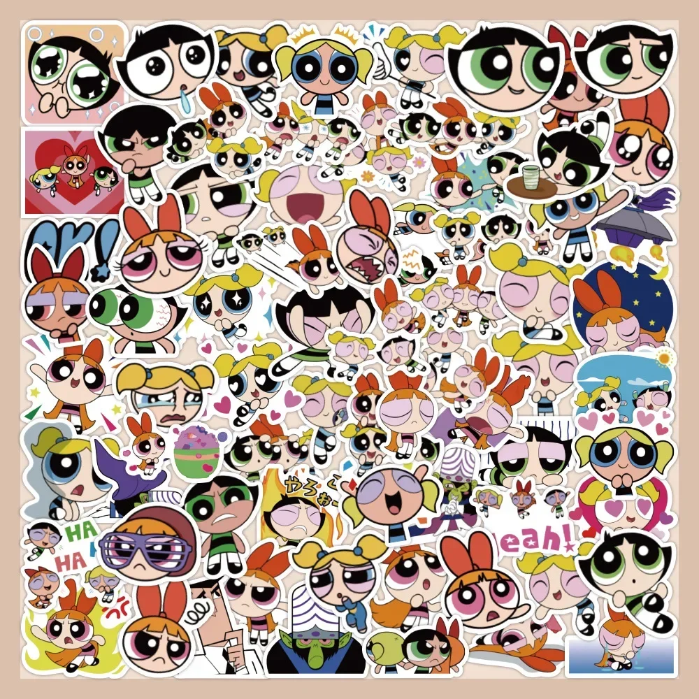 40/50/60 Pcs Anime Cartoon Cute Little Girl Character Children Graffiti DIY Waterproof Sticker