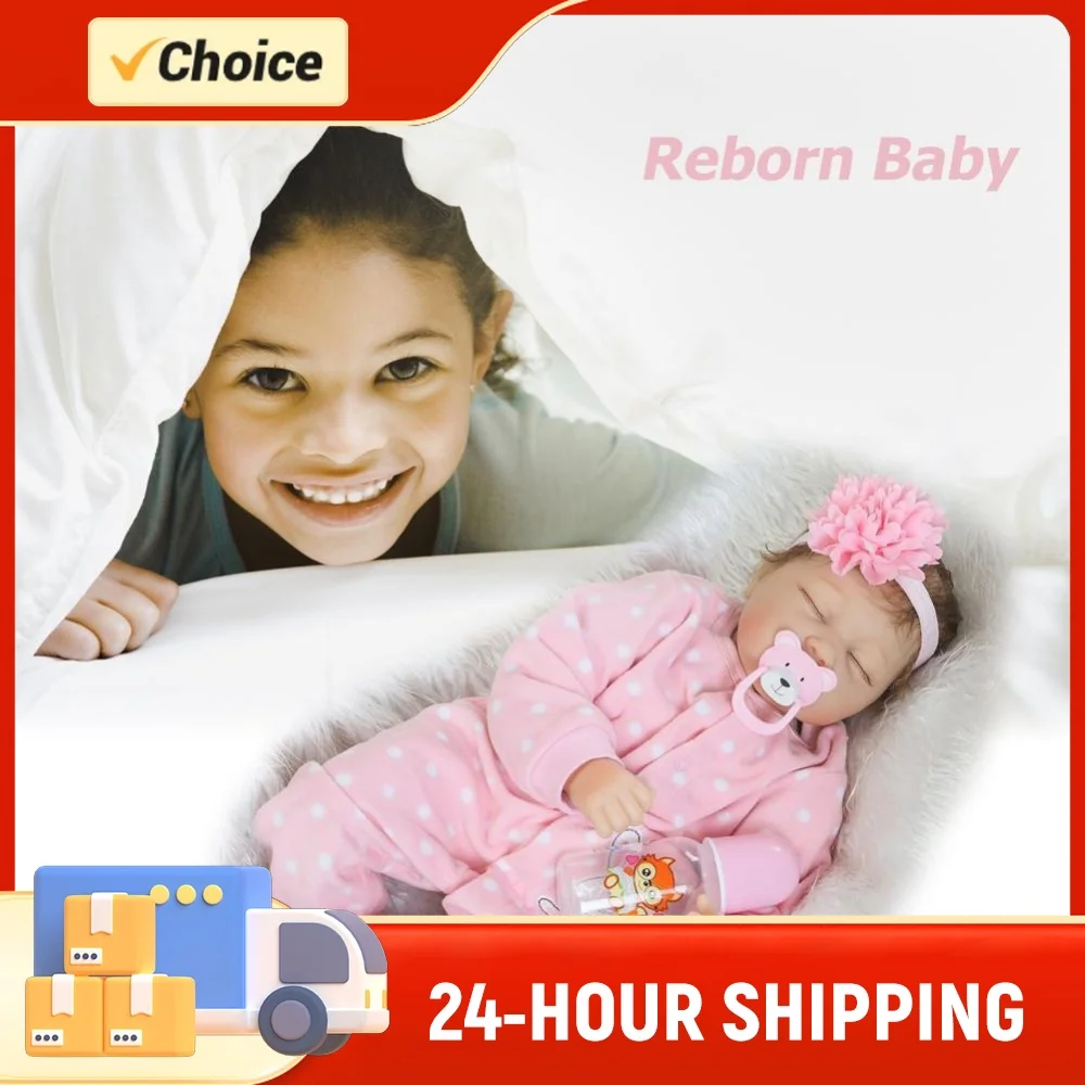 Reborn with Closed Eyes Movable Limbs Design for Kids