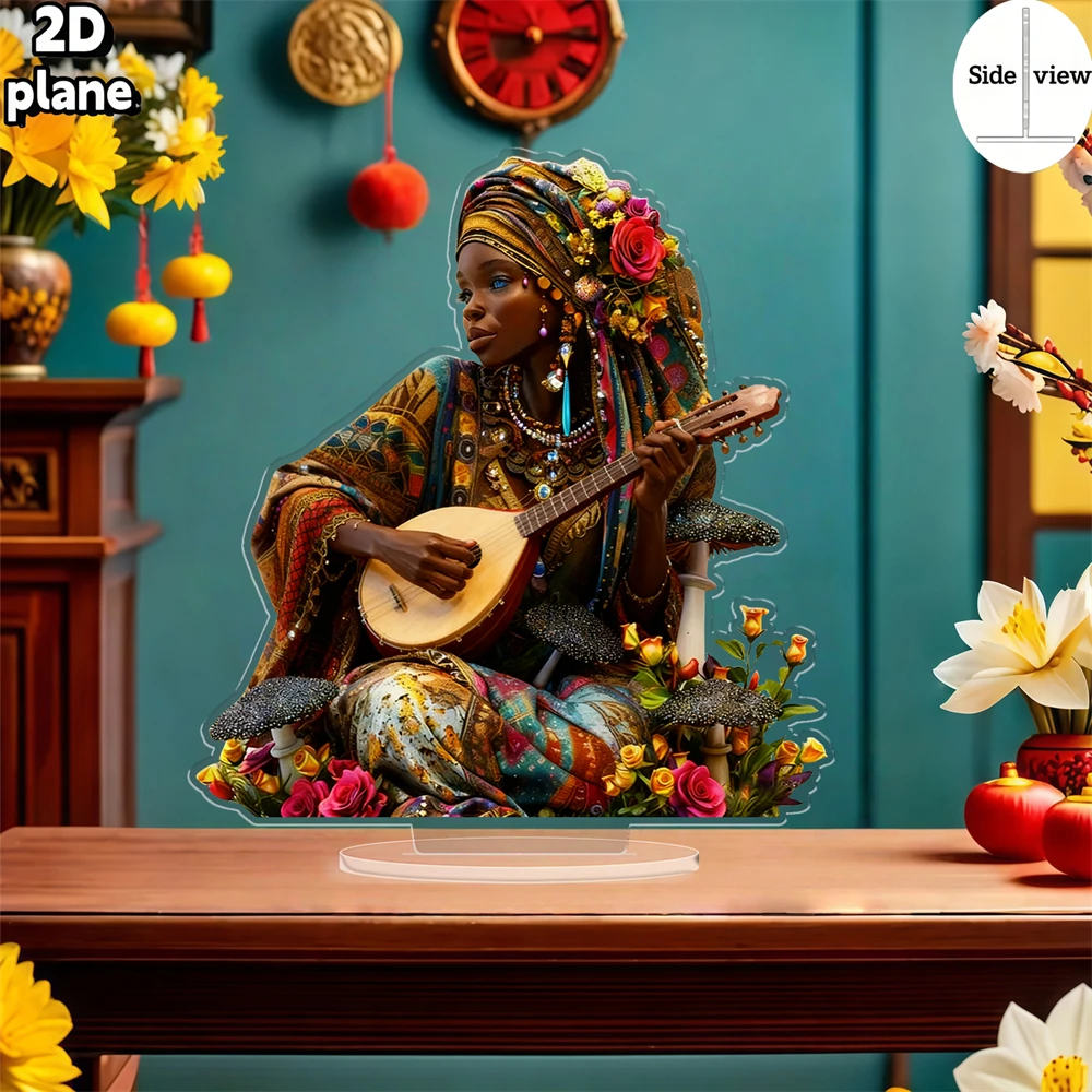 2D Flat, 1pc, African Ethnic S - Musical Instrument African ulasan dan harga