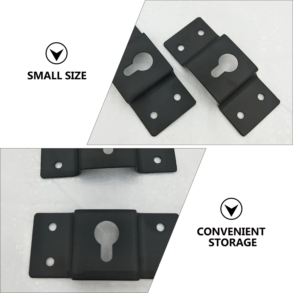 

30 pcs Speaker Hanger Plate U-Shaped Iron Wall Mount Hook for Surround Sound Box Hanging Bracket High Load Capacity