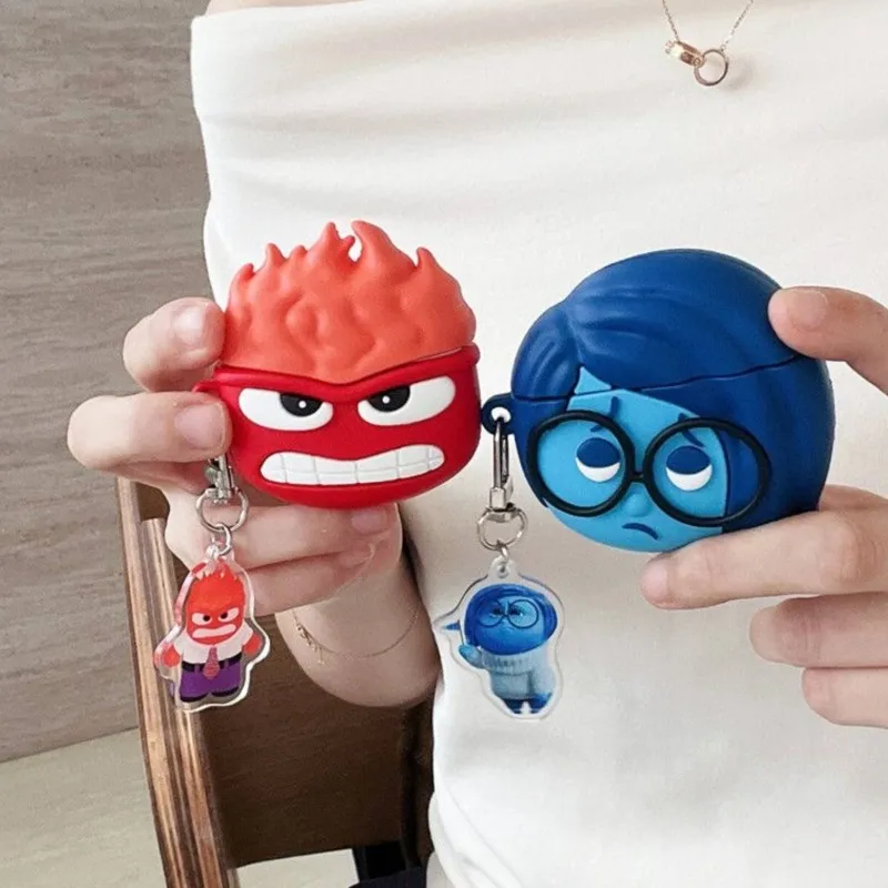 Disney Cute 3D Cartoon Anger Silicone Earphone Case Accessor