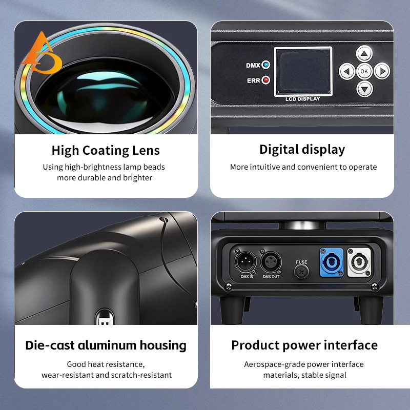 DMX512 295w Beam moving head light Strip Stage Sharp Stage Show DJ disco night bar club wedding party effect light show