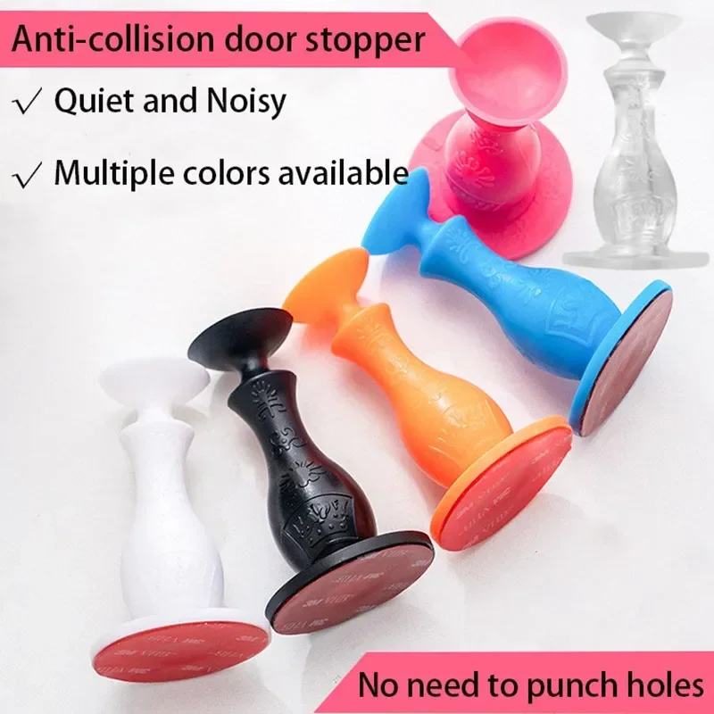 

Silicone door suction, non perforated bathroom door, silent anti-collision pad, silicone plastic bedroom door, rear door suction