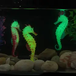 Luminous Fish Tank Toy Aquatic Home Silicone Ornaments Aquarium Decoration Seahorse