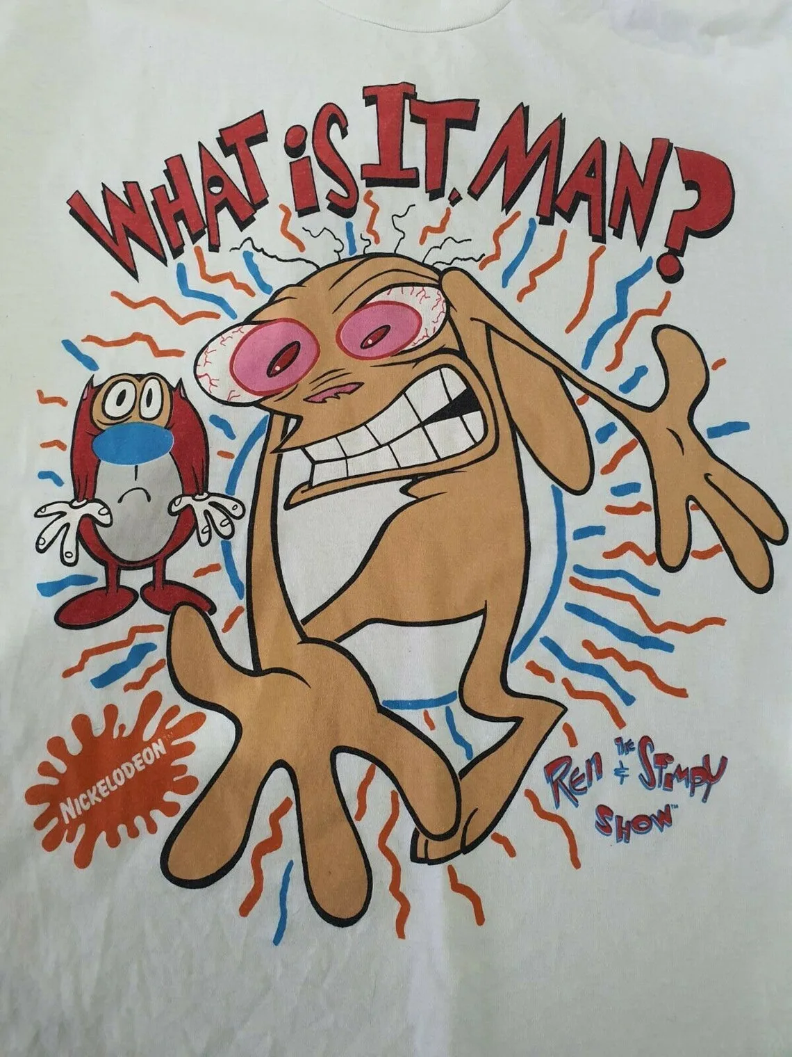 1993 Ren And Stimpy Show What Is It Man T Shirt Al Size S To 5XL YI052