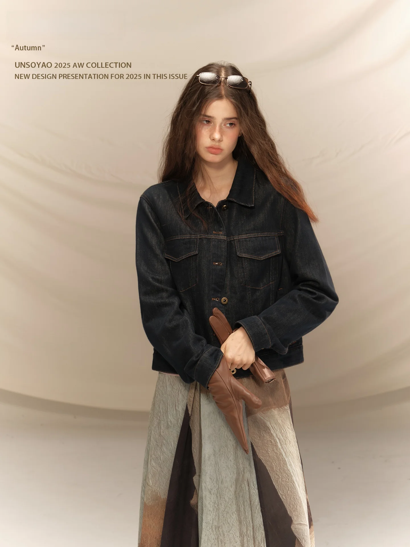 

Джинсовая куртка Silver Maple And Amber Vol3 "Blue Thing" для женщин, однотонная, из хлопка, с длинными рукавами, на пуговицах, для повседневной носки