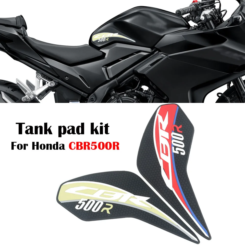 

Motorcycle Tank Sticker Pad Non-slip Side Fuel Rubber Waterproof Stickers For Honda CBR500R CBR 500 R 500R