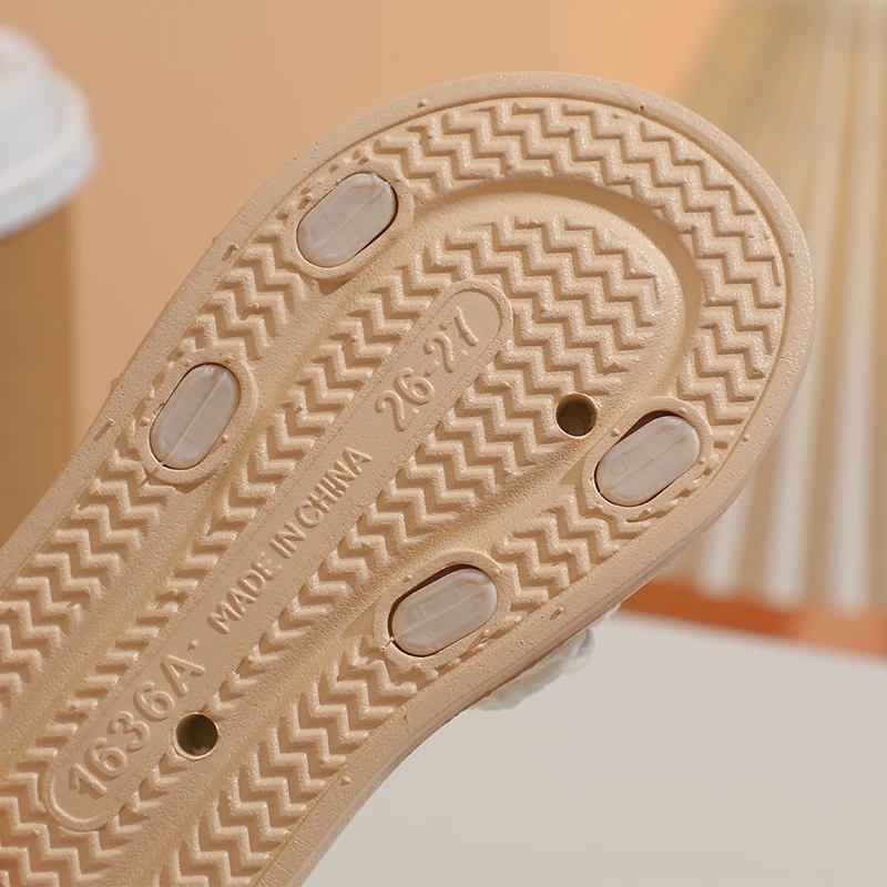 Жемчужные тапочки для девочек, детские тапочки для малышей от 2 до 3, 4, 5, 6, 7, 8, 9 лет, белые, розовые, черные, на мягкой подошве, детская обувь, тапочки принцессы 2025 г.