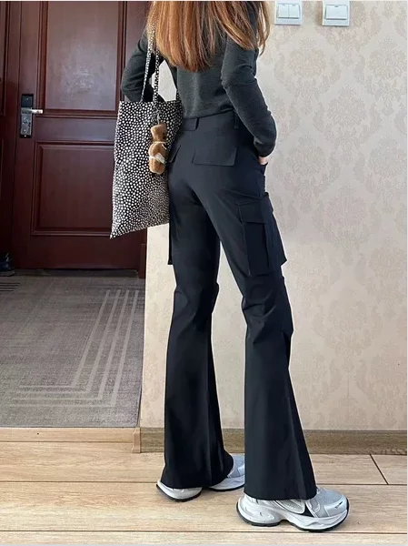 

Slim Fit Workwear Pants Women's Summer New Sle Bla Small Size Paratrooper Qui Dry Sports Pants Youthful Energy Sle