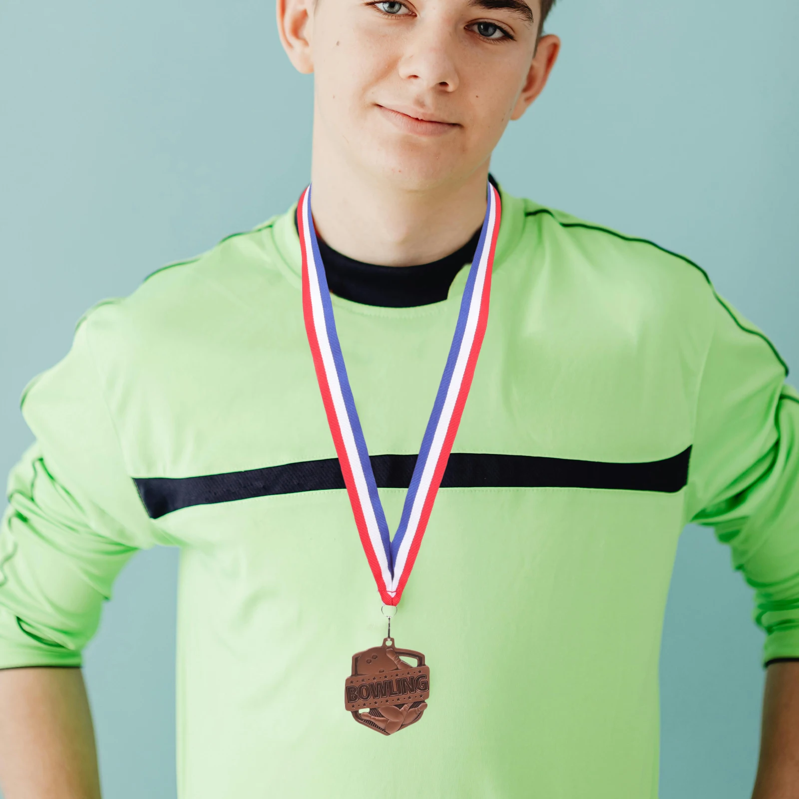 

The Medal Award Medals with Neck Ribbon Adults Bowling Coat Hanger Alloy Winner Zinc Awards Competition Decorative