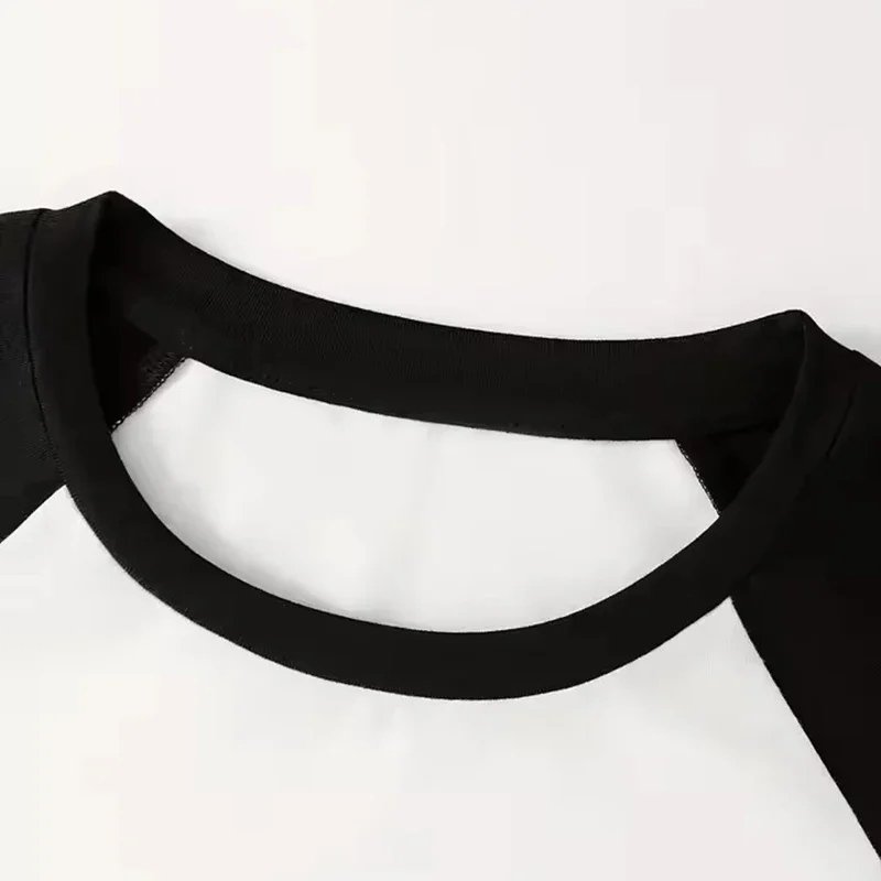 Gothic-T-Shirt für Damen, Herbst und Winter, Rundhalsausschnitt, langärmelig, lustiges, lebendiges T-Shirt mit Schmetterlings- und Blumen-Tierdruck