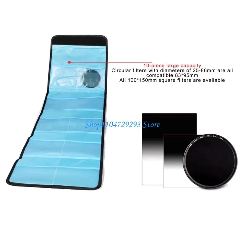 

Y2GD Water Resistant Shockproof Camera Filter Case Durability Nylon Polyester Internal Padding for Impact Protections