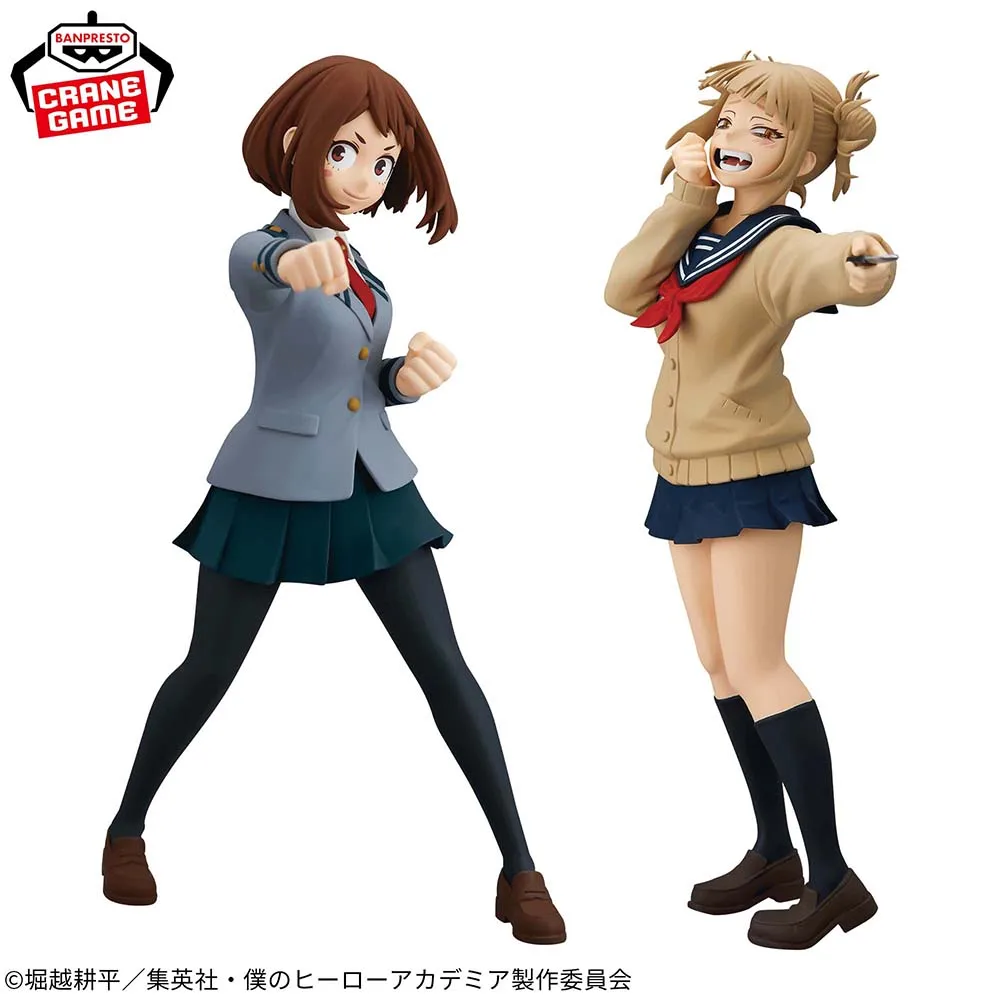 

BANDAI Banpresto Anime Figure-My Hero Academia OCHACO URARAKA/HIMIKO TOGA Model Collection PVC Toy,Original,En Stock,About 22 cm